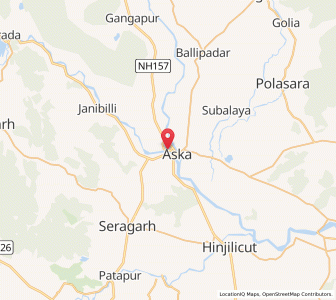 Map of Asika, Odisha