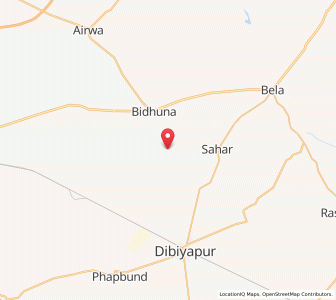 Map of Asjana, Uttar Pradesh