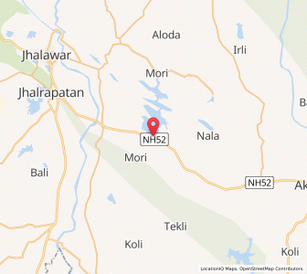 Map of Asnawar, Rajasthan