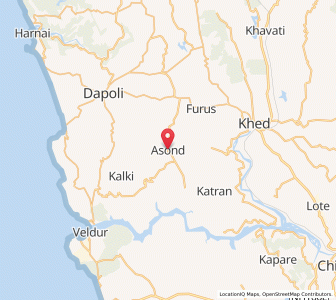 Map of Asona, Maharashtra