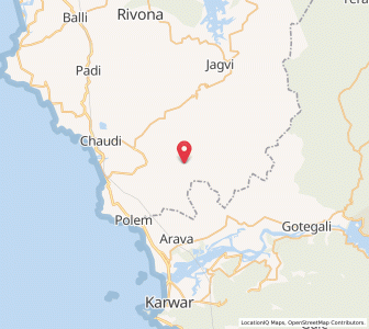 Map of Astagal, Goa