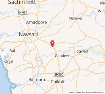 Map of Astgam, Gujarat