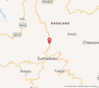Map of Asukukhwami, Nagaland