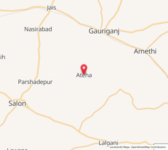 Map of Ateha, Uttar Pradesh