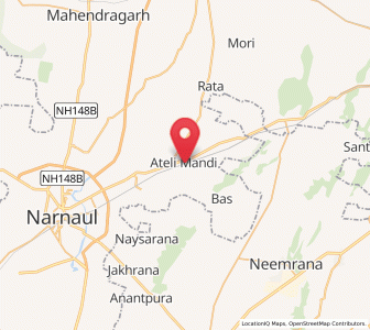 Map of Ateli Mandi, Haryana