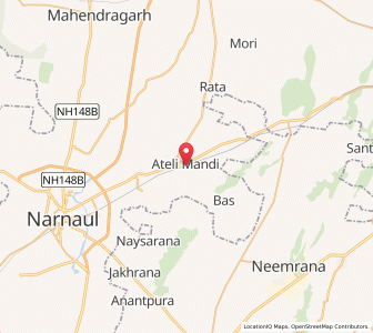 Map of Ateli, Haryana