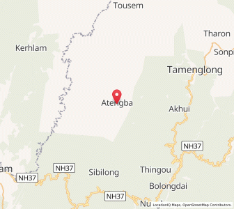 Map of Atengba, Manipur