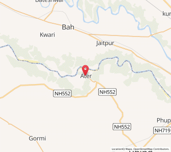 Map of Ater, Uttar Pradesh