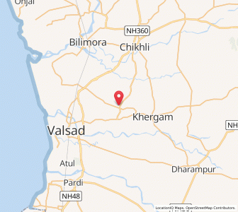 Map of Atgam, Gujarat