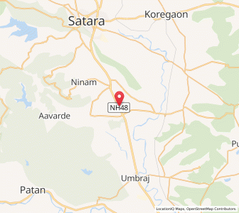 Map of Atit, Maharashtra
