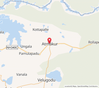 Map of Atmakur, Andhra Pradesh