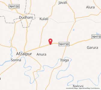 Map of Atnur, Karnataka