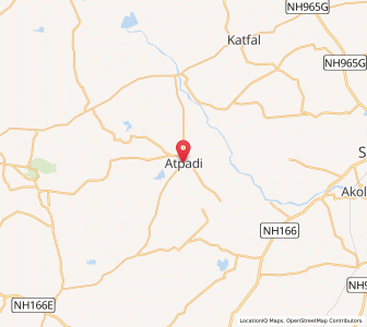 Map of Atpadi, Maharashtra