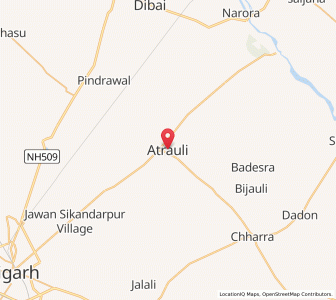 Map of Atrauli, Uttar Pradesh