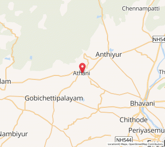 Map of Attani, Tamil Nadu