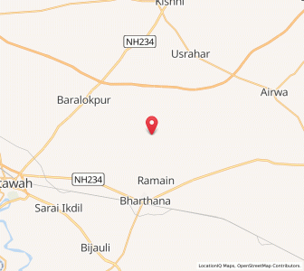 Map of Atthaisa, Uttar Pradesh