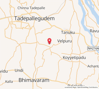 Map of Attili, Andhra Pradesh