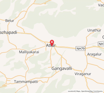 Map of Attur, Tamil Nadu