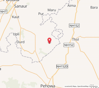 Map of Aujhan, Punjab
