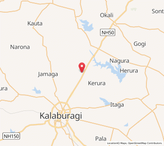 Map of Aurad Buzurg, Karnataka