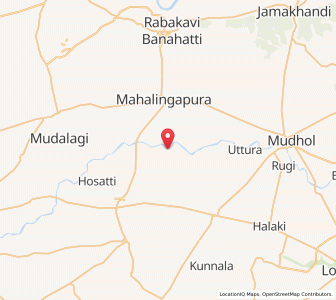 Map of Aurwad, Karnataka