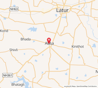 Map of Ausa, Maharashtra