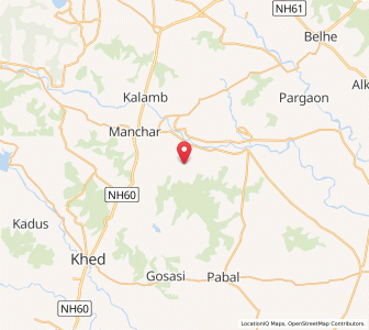 Map of Ausari Budrukh, Maharashtra