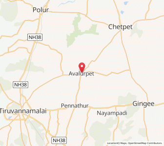 Map of Avalurpet, Tamil Nadu