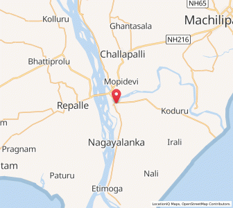 Map of Avanigadda, Andhra Pradesh