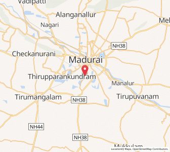 Map of Avaniyapuram, Tamil Nadu