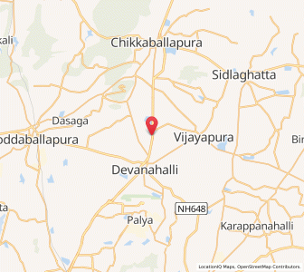 Map of Avati, Karnataka