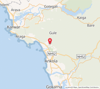 Map of Aversa, Karnataka