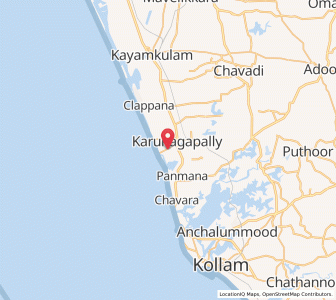 Map of Ayanavelikulangara Vadakku, Kerala