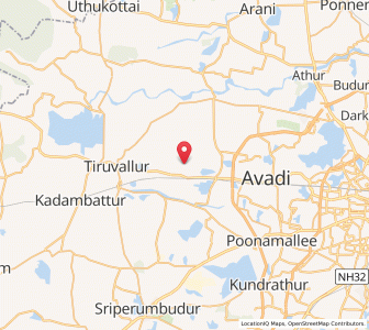 Map of Ayattur, Tamil Nadu