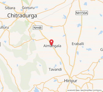 Map of Aymangala, Karnataka