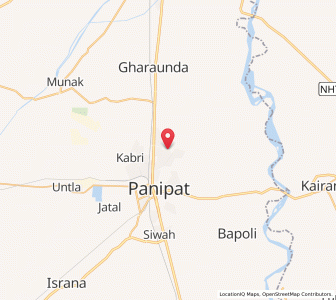 Map of Azizullahpur, Haryana