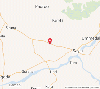 Map of Babatra, Rajasthan