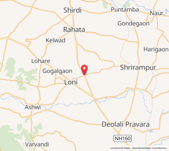Map of Babhaleshwar, Maharashtra