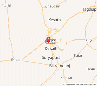 Map of Babhnoul, Bihar