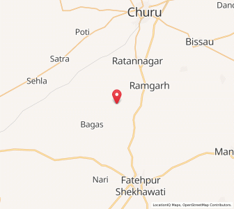 Map of Babla, Rajasthan