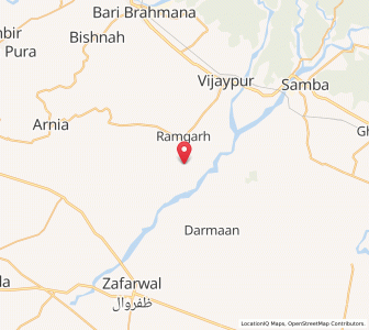 Map of Babral, Kashmir