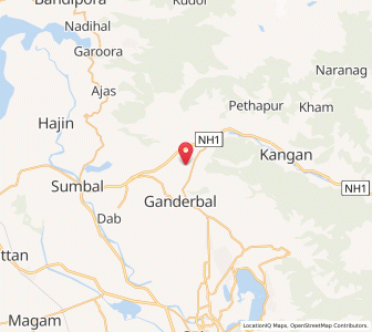 Map of Babusipura, Kashmir