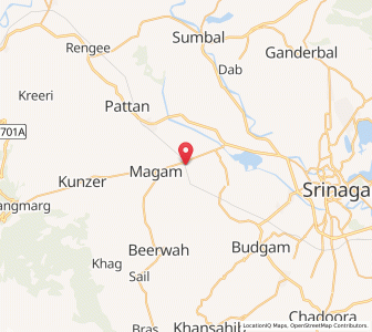 Map of Bachapur, Kashmir