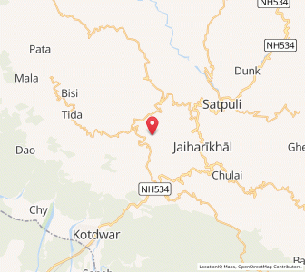 Map of Bachhell, Uttarakhand