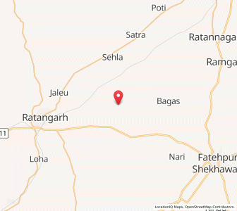 Map of Bachhraro, Rajasthan