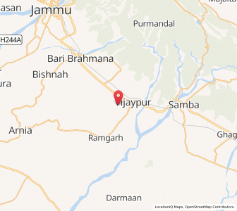 Map of Badali, Kashmir