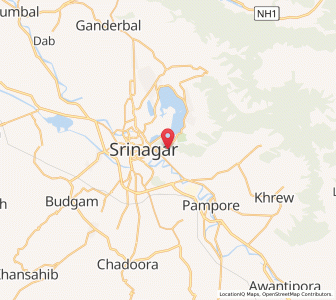 Map of Badamibagh, Jammu and Kashmir
