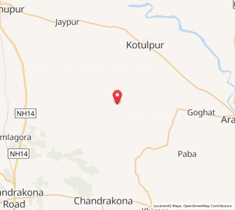 Map of Badanganj, West Bengal