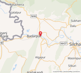 Map of Badarpur, NCT