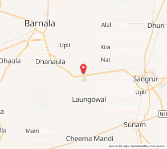 Map of Badbar, Punjab